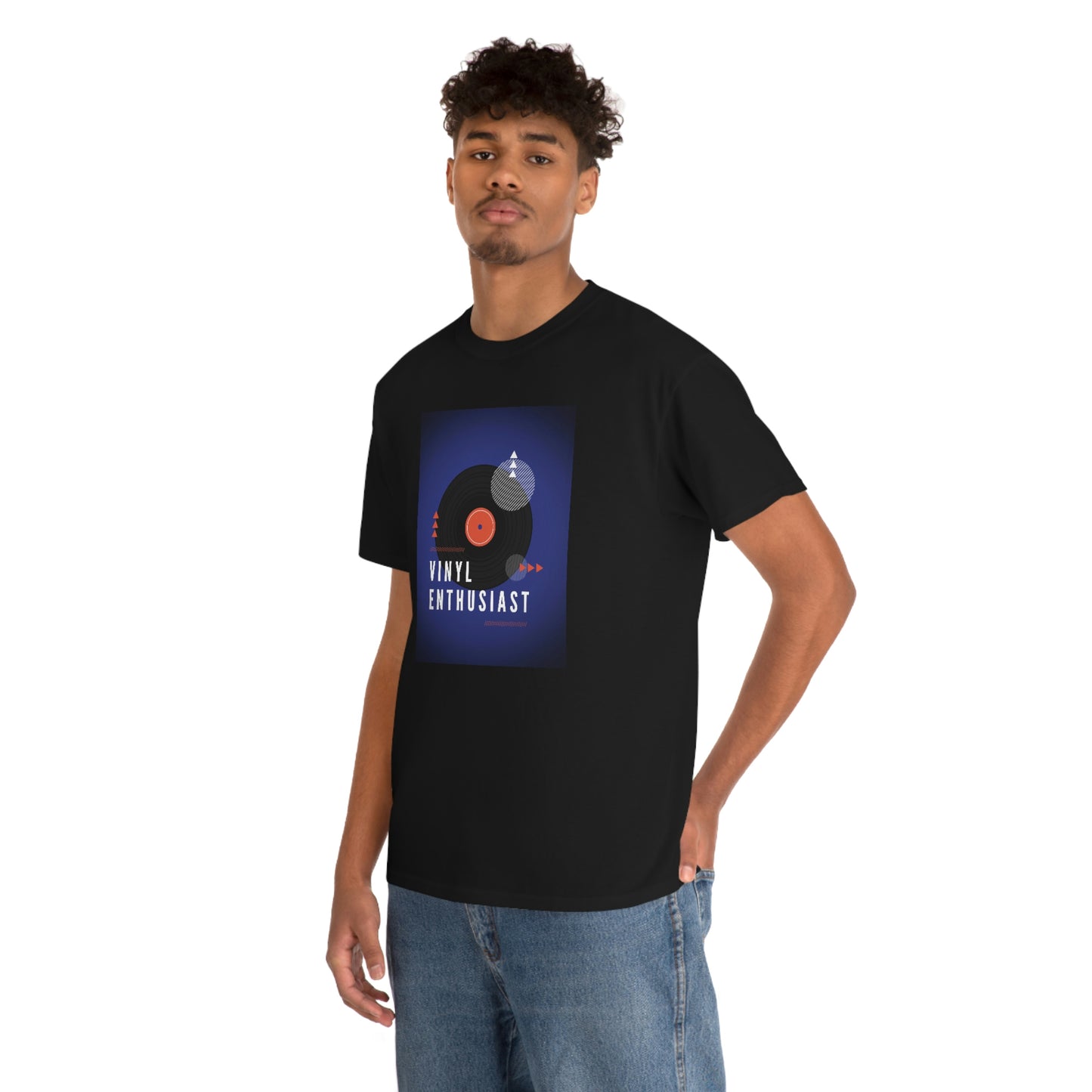 "Vinyl Enthusiast" Unisex Heavy Cotton Tee