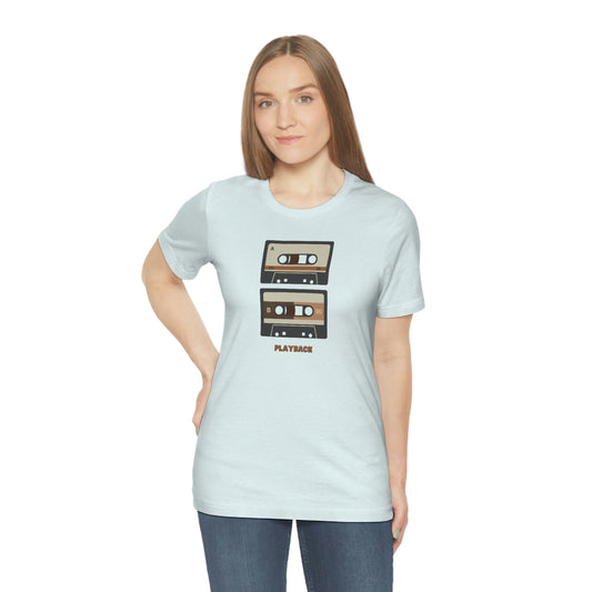 "Playback" Unisex Jersey Short Sleeve Tee