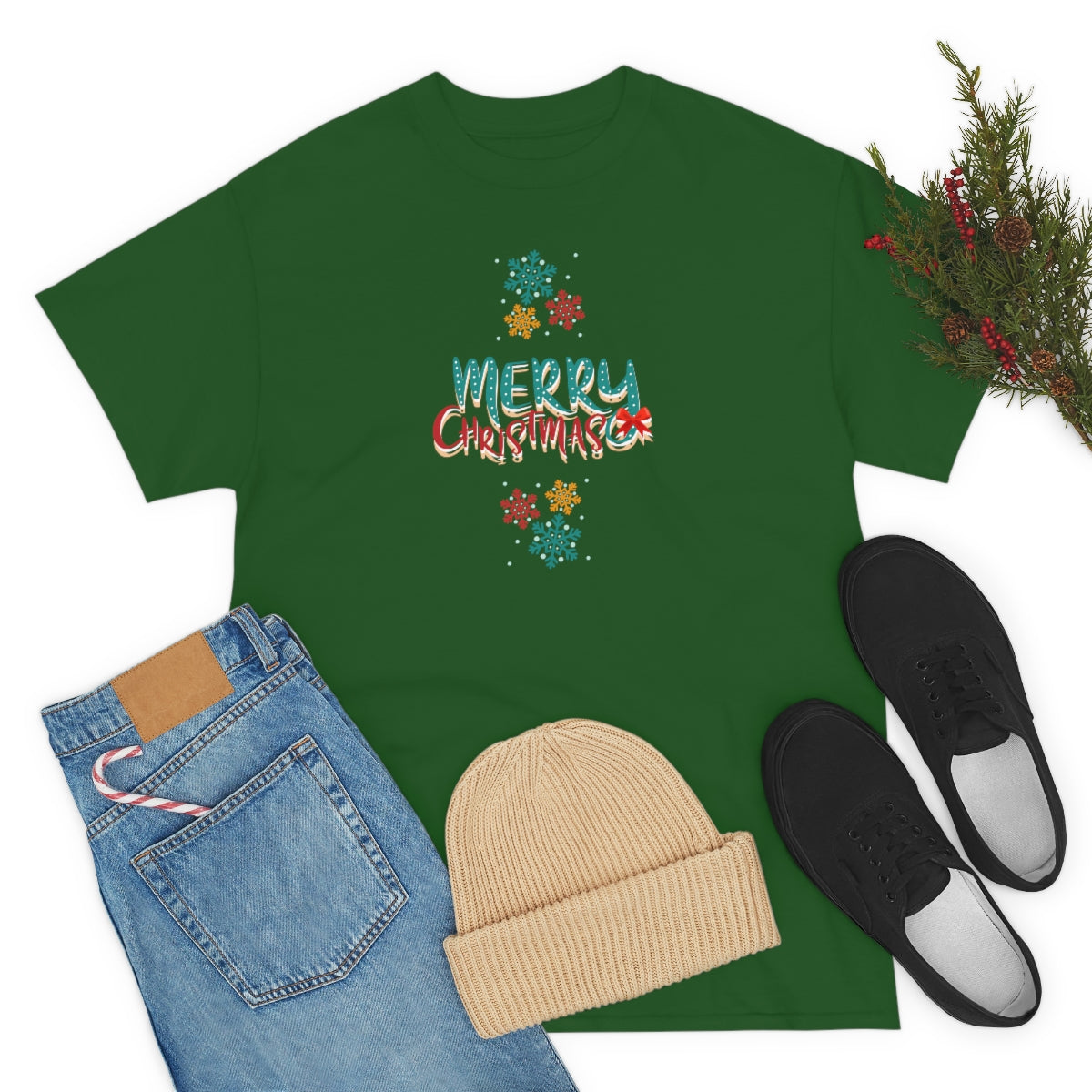 "Merry Christmas" Unisex Heavy Cotton Tee