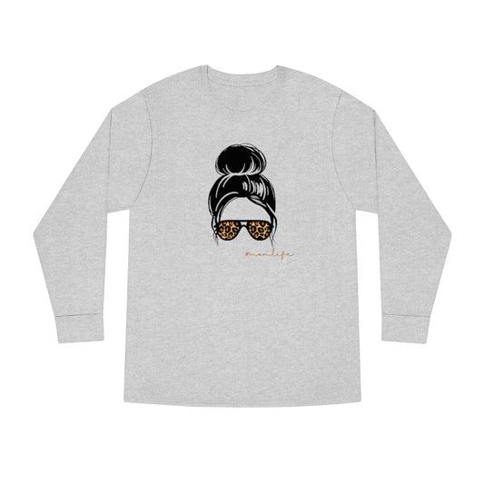 #momlife Long Sleeve Crewneck Tee