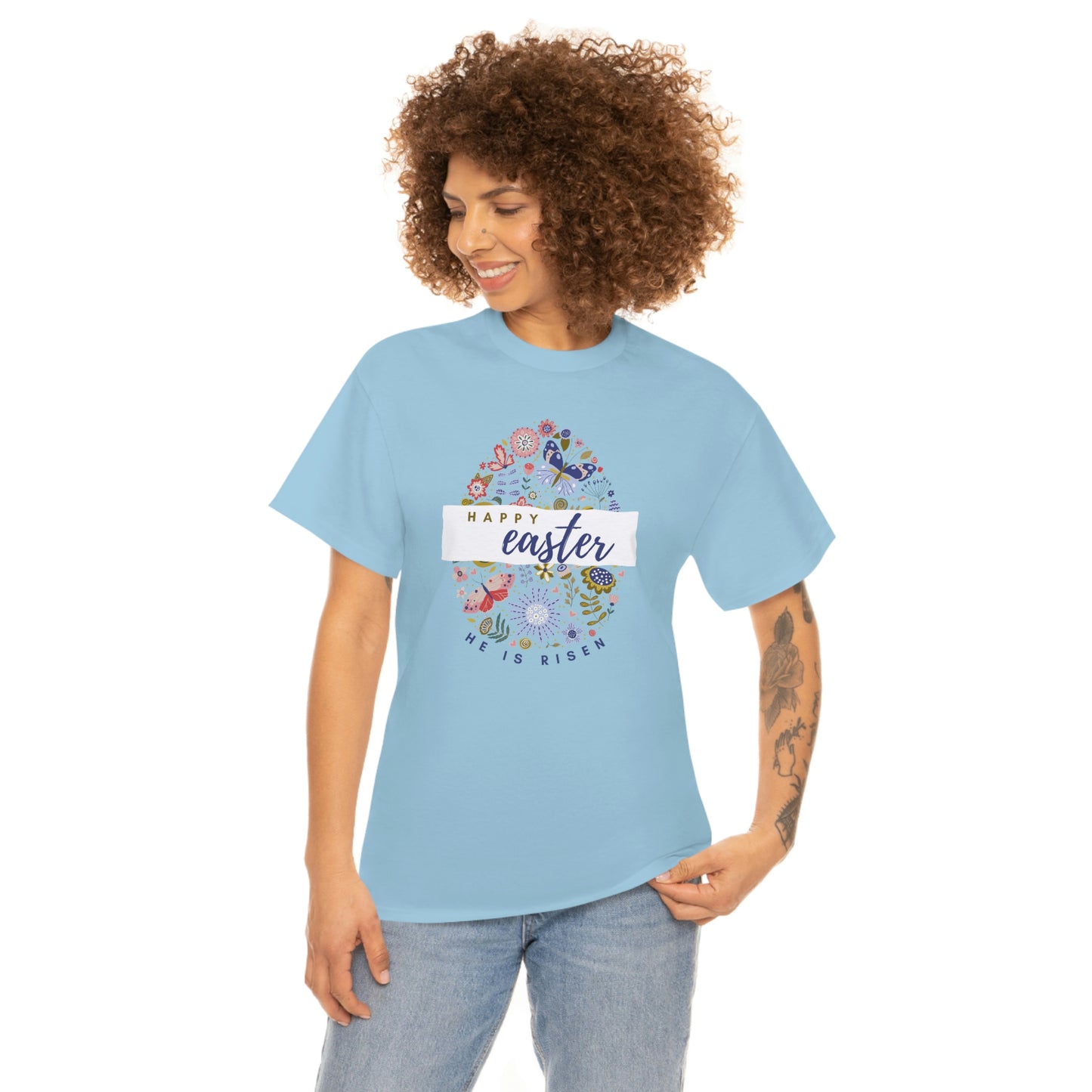 "Happy Easter" Unisex Heavy Cotton Tee