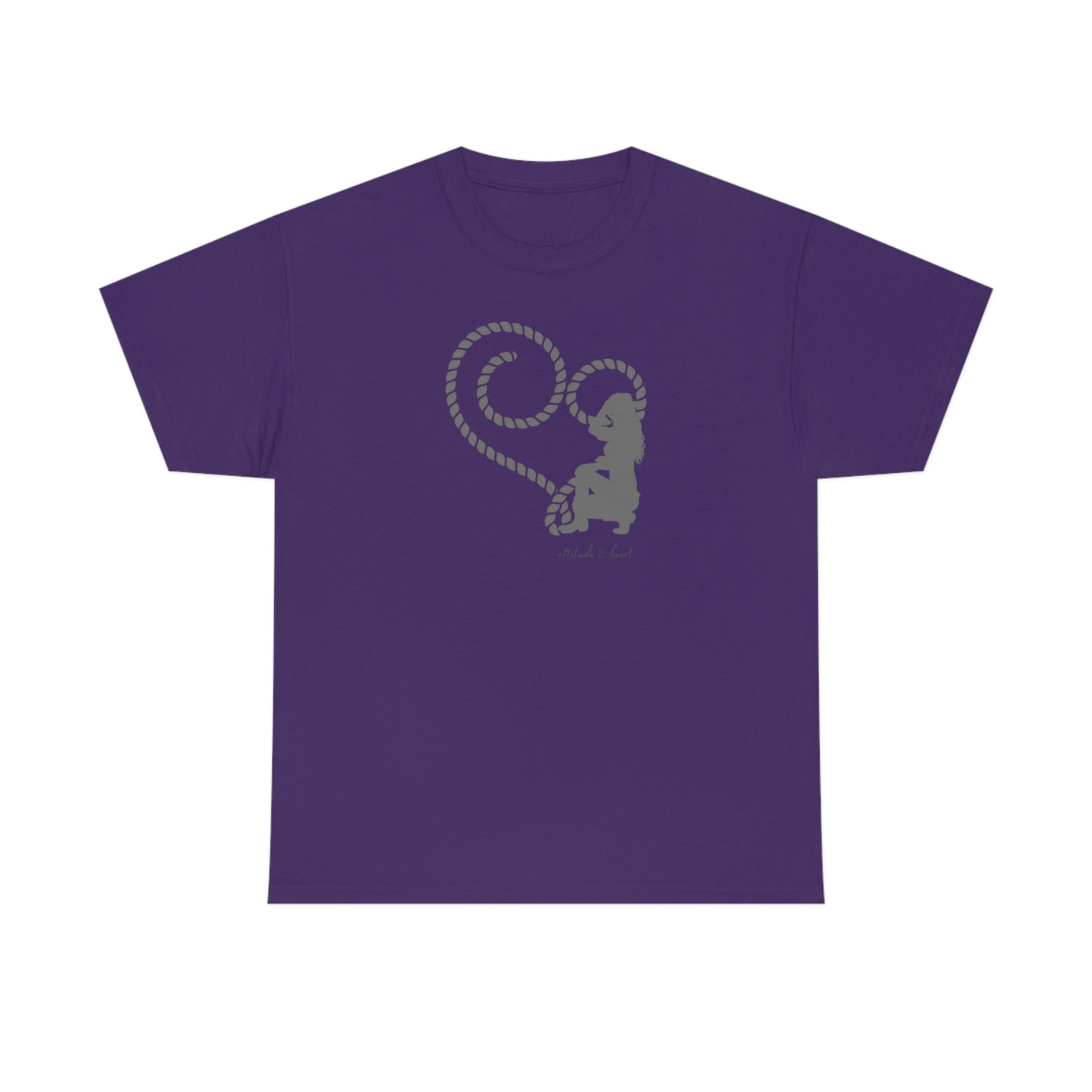 "Attitude & Heart" Unisex Heavy Cotton Tee