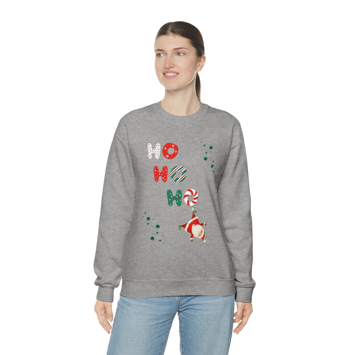 "Ho Ho Ho" Unisex Heavy Blend™ Crewneck Sweatshirt