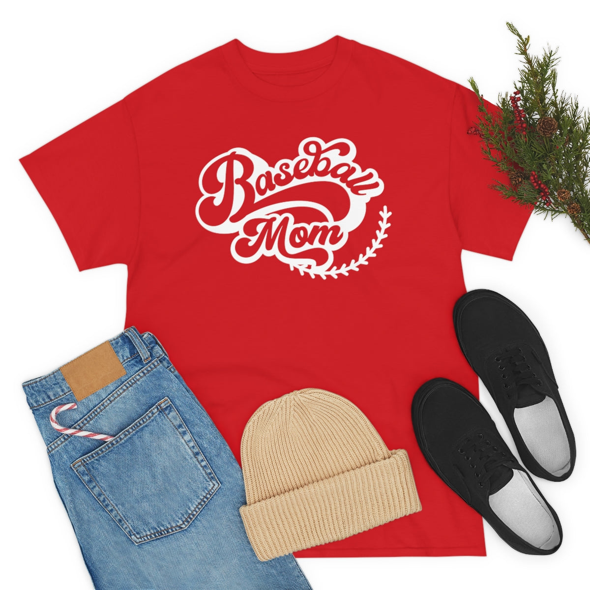 "Baseball Mom" Unisex Heavy Cotton Tee