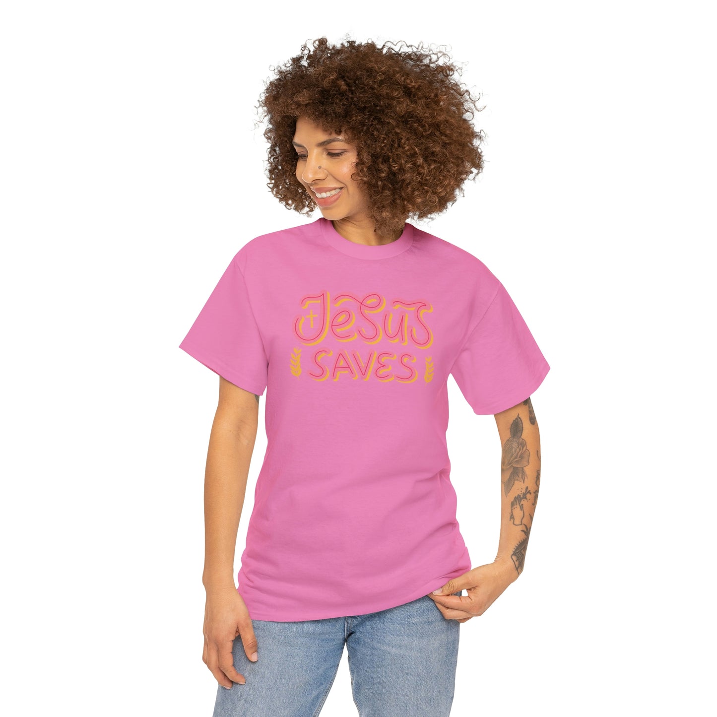 "Jesus Saves" Unisex Heavy Cotton Tee