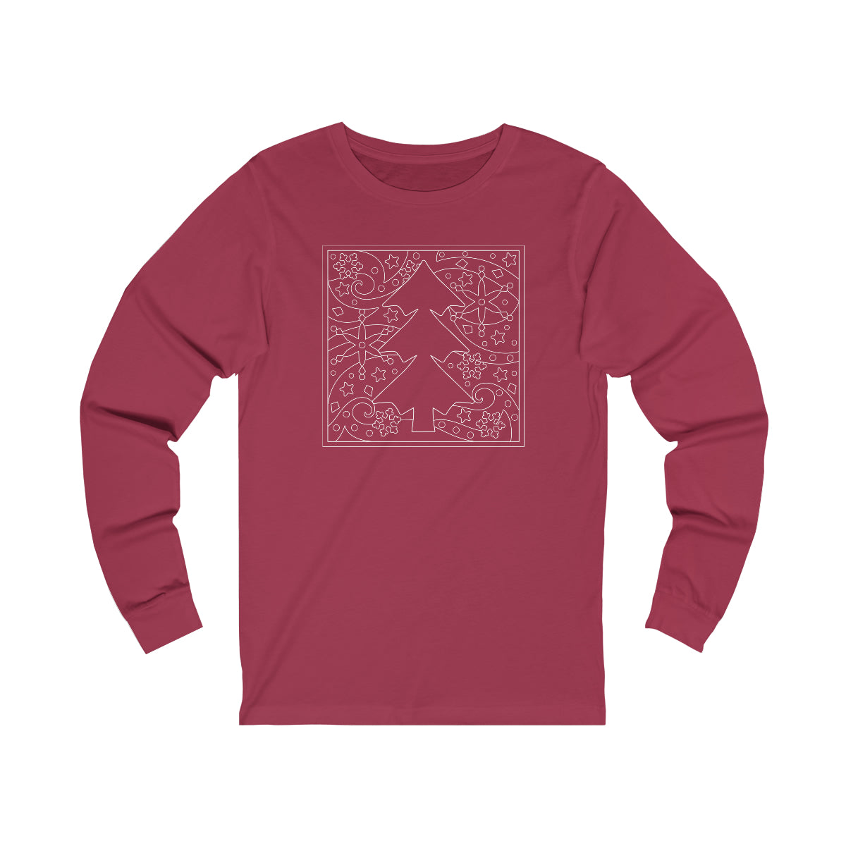 "Christmas Tree" Unisex Jersey Long Sleeve Tee