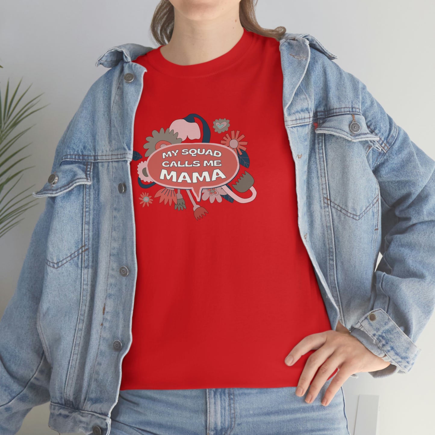 "My Squad Calls Me Mama" Unisex Heavy Cotton Tee