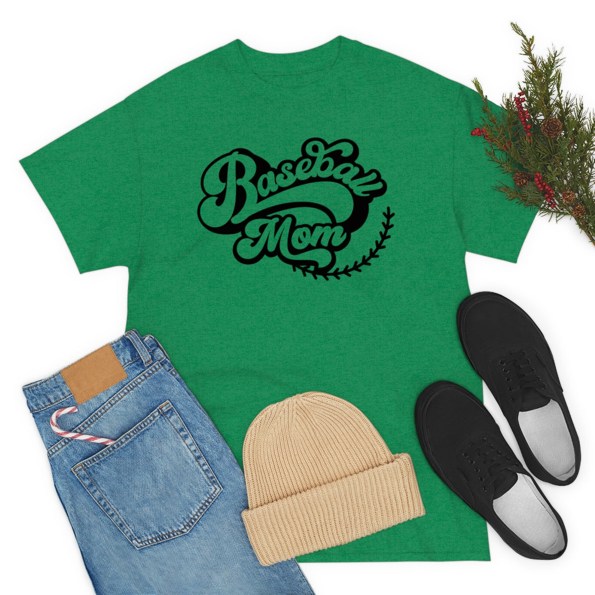 "Baseball Mom" Unisex Heavy Cotton Tee