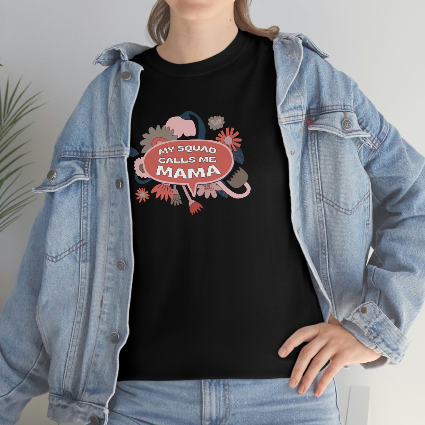 "My Squad Calls Me Mama" Unisex Heavy Cotton Tee
