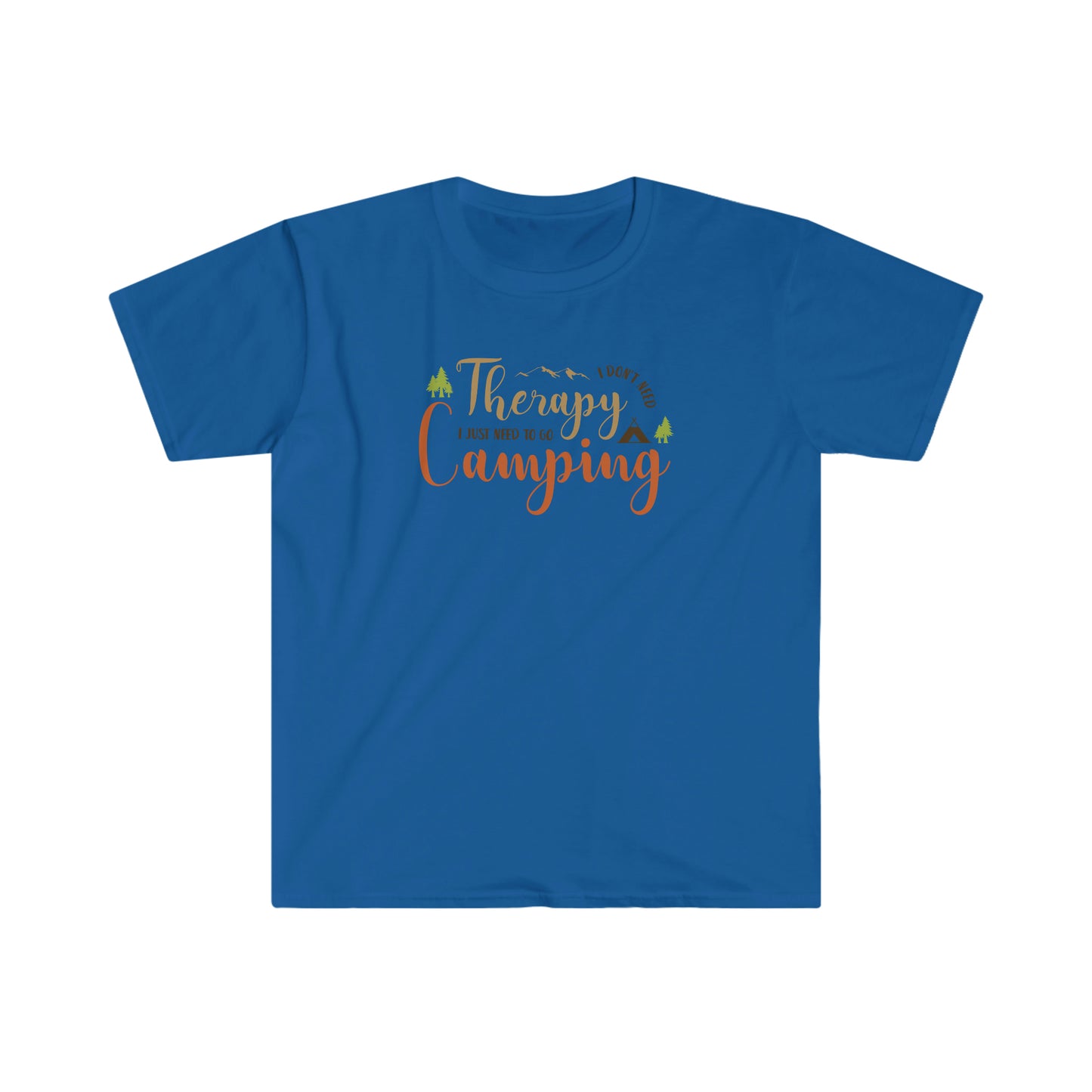 "Camping Is Therapy" Unisex Softstyle T-Shirt