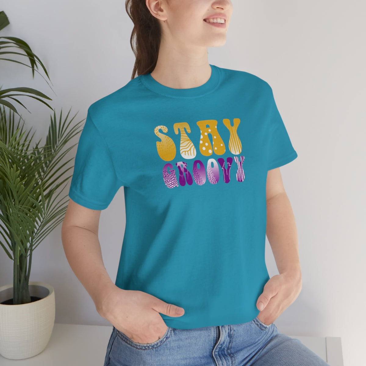 Stay Groovy Unisex Jersey Short Sleeve Tee