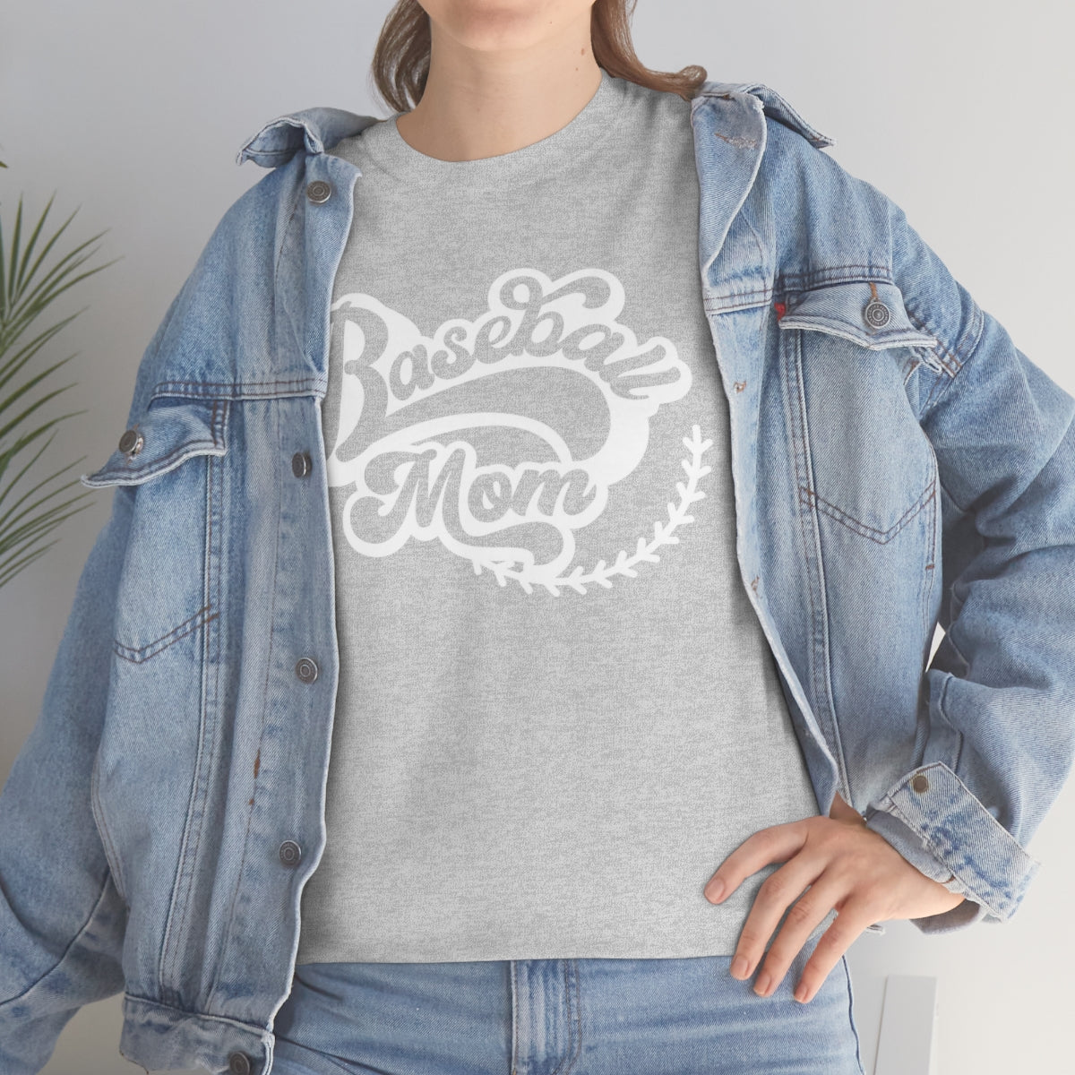 "Baseball Mom" Unisex Heavy Cotton Tee