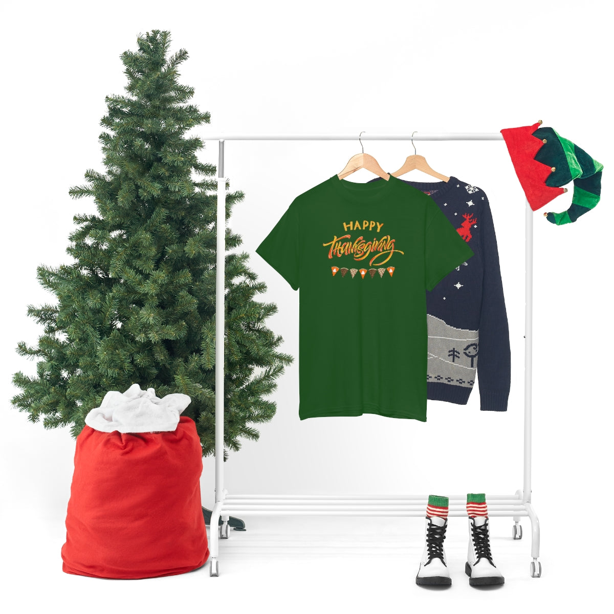 "Happy Thanksgiving" Unisex Heavy Cotton Tee
