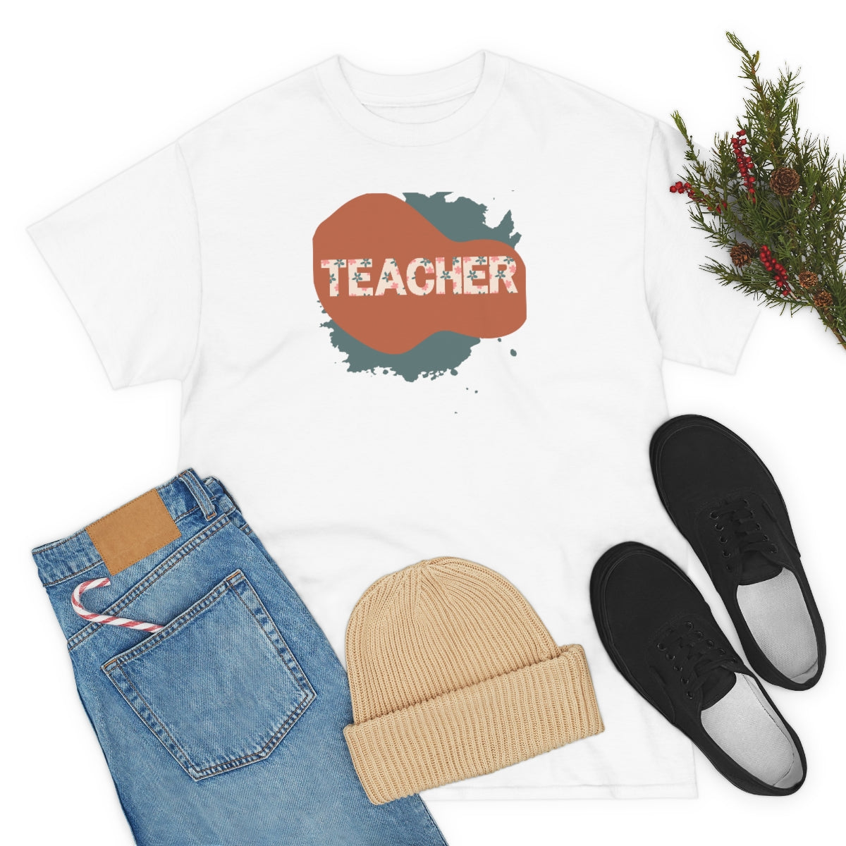 "Teacher" Unisex Heavy Cotton Tee