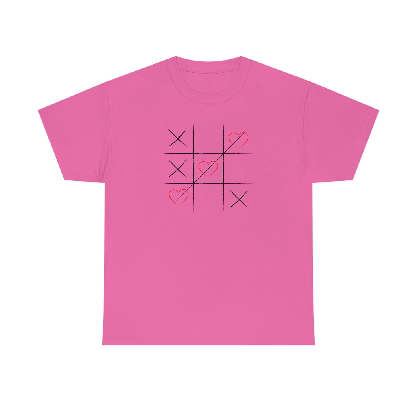 "XOXO Tic-Tac-Toe" Unisex Heavy Cotton Tee