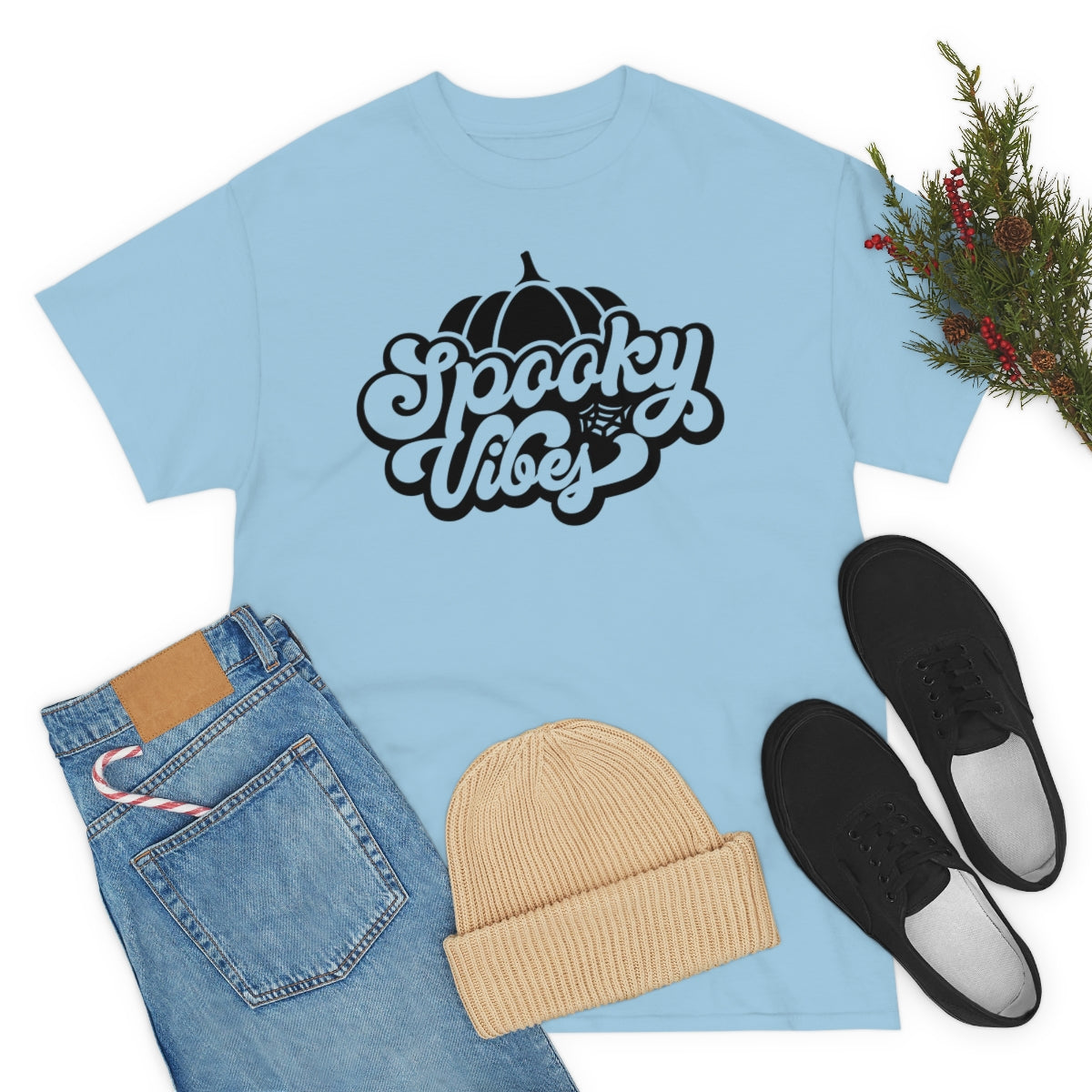 "Spooky Vibes" Unisex Heavy Cotton Tee