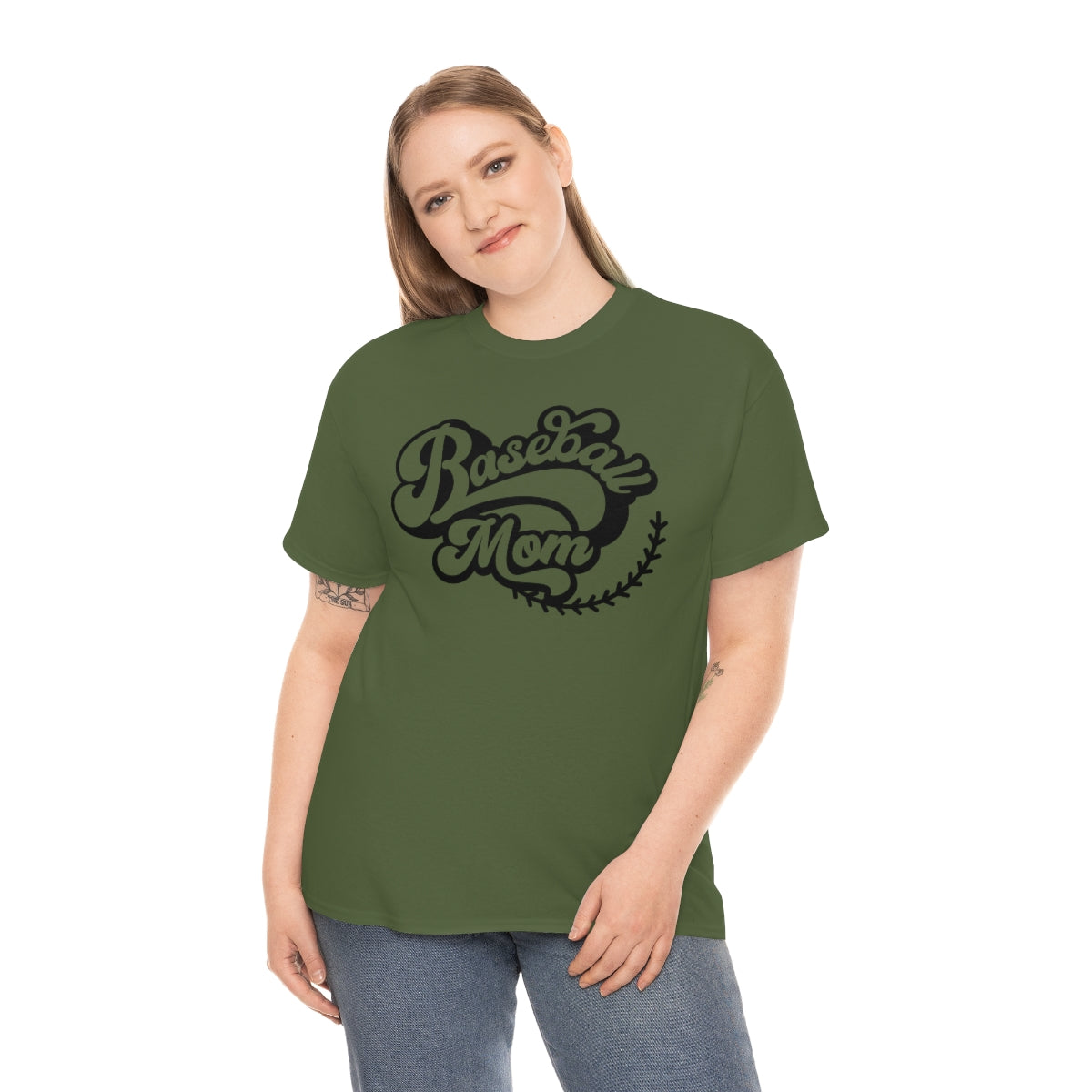 "Baseball Mom" Unisex Heavy Cotton Tee