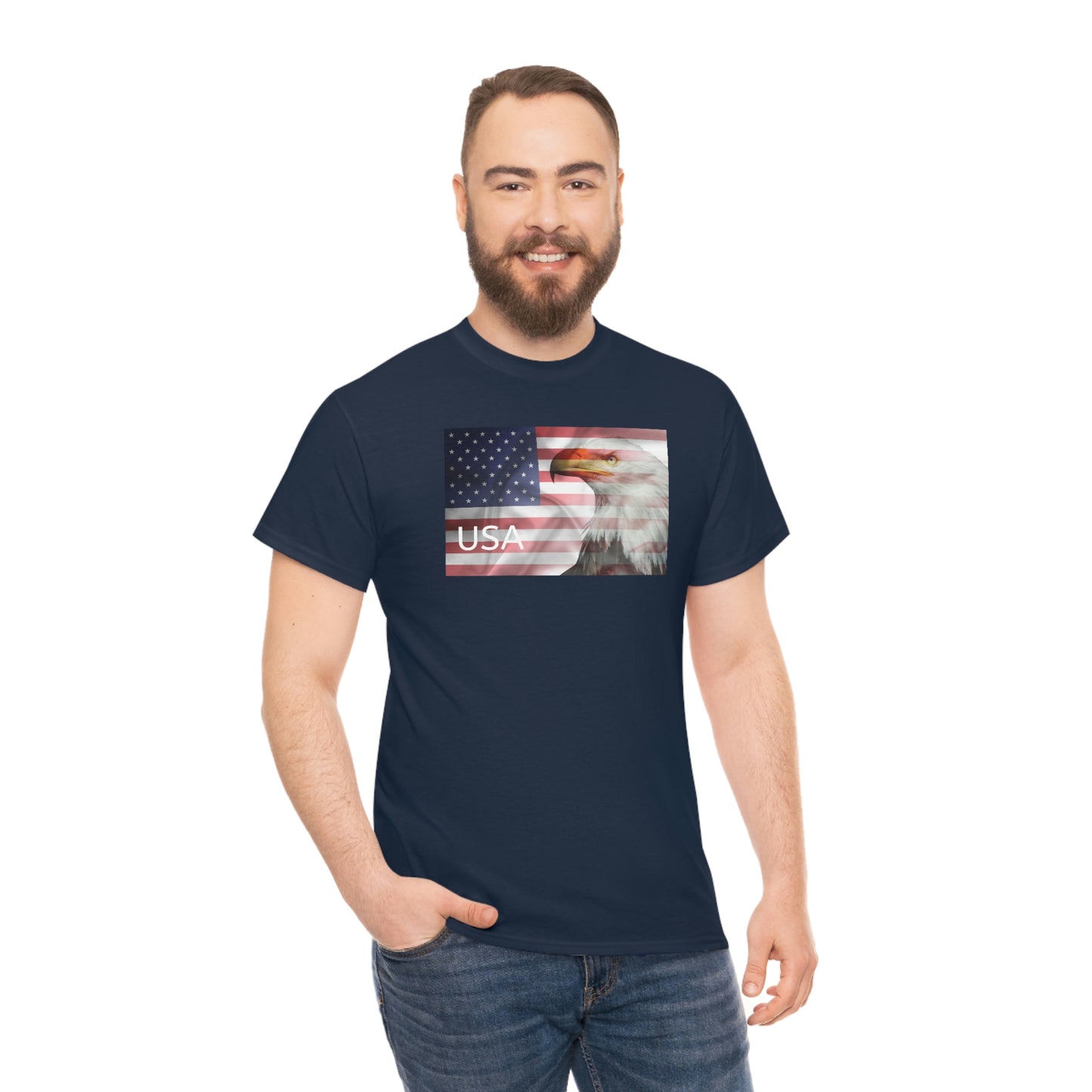 "USA Eagle" Unisex Heavy Cotton Tee