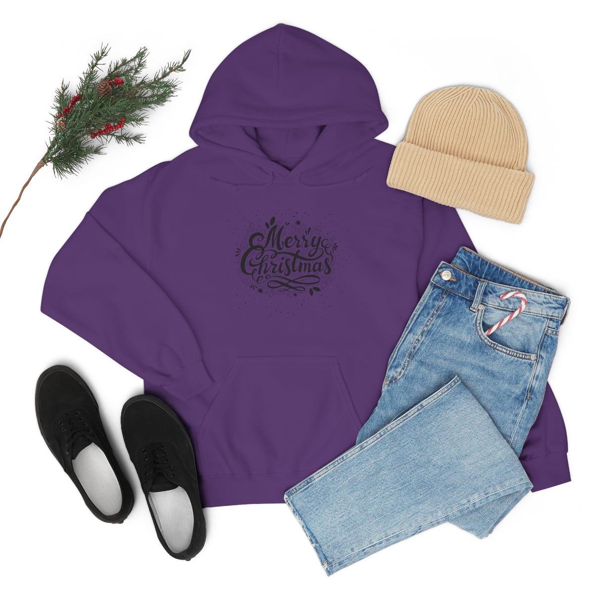 "Merry Christmas" Unisex Heavy Blend™ Hooded Sweatshirt
