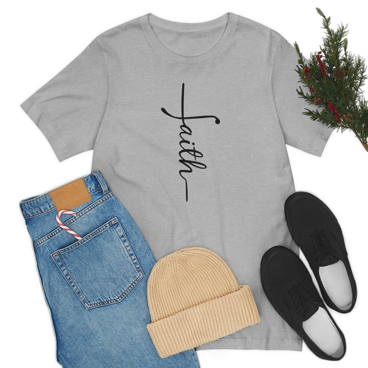"Faith" Unisex Jersey Short Sleeve Tee