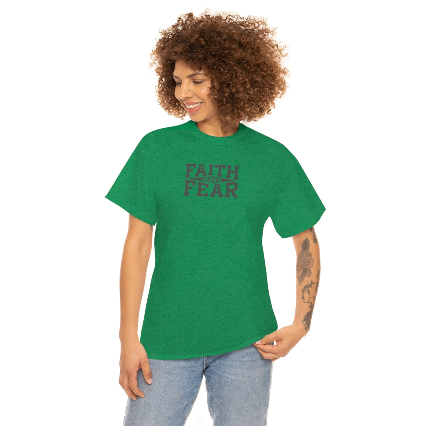 "Faith Over Fear" Unisex Heavy Cotton Tee