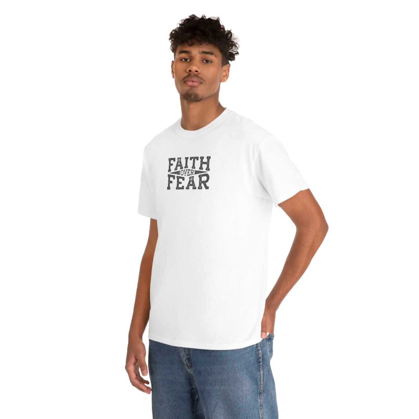 "Faith Over Fear" Unisex Heavy Cotton Tee