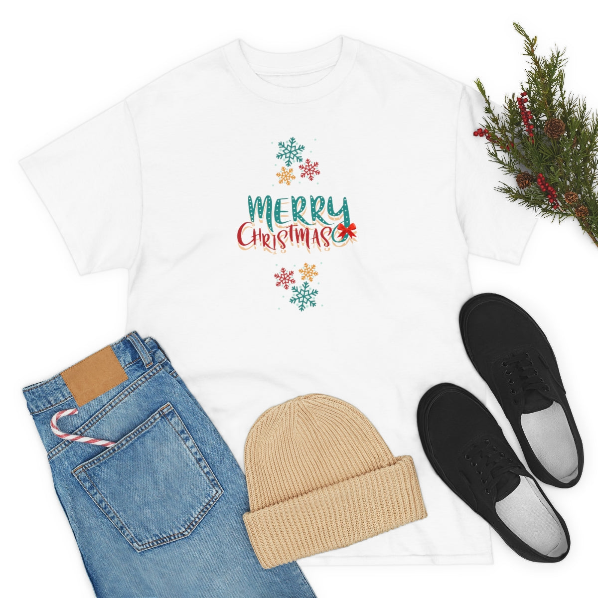 "Merry Christmas" Unisex Heavy Cotton Tee