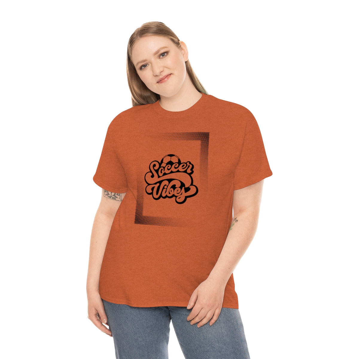 "Soccer Vibes" Unisex Heavy Cotton Tee