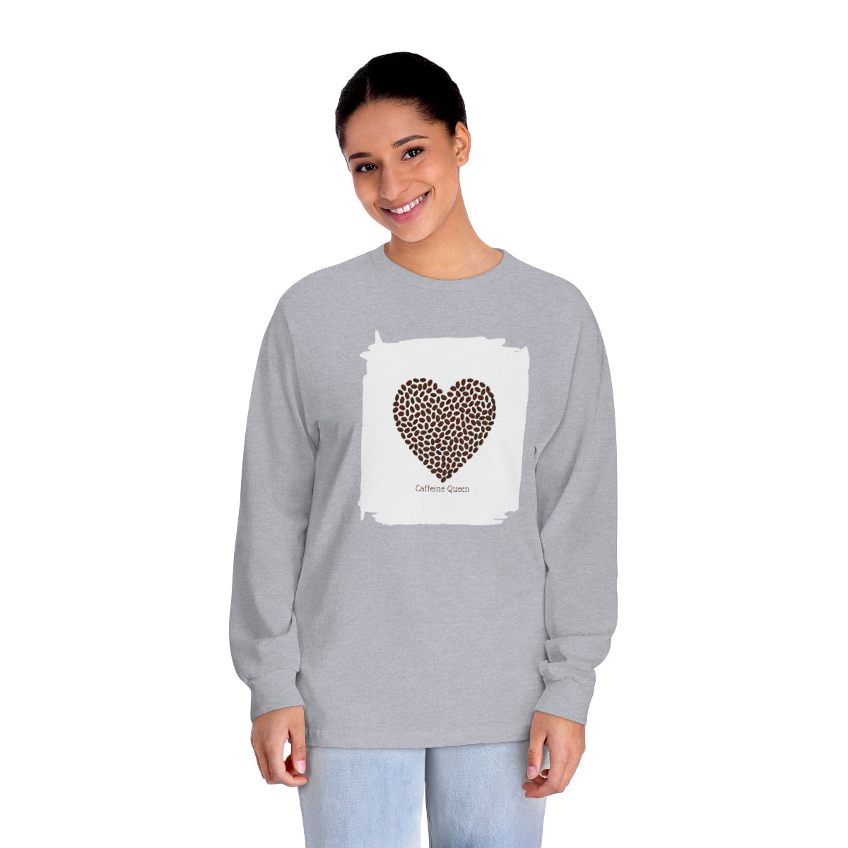 "Caffeine Queen" Unisex Classic Long Sleeve T-Shirt