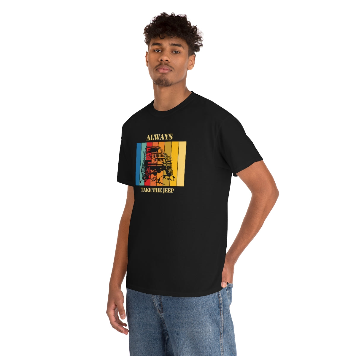 Always Take the Jeep Unisex Heavy Cotton Tee