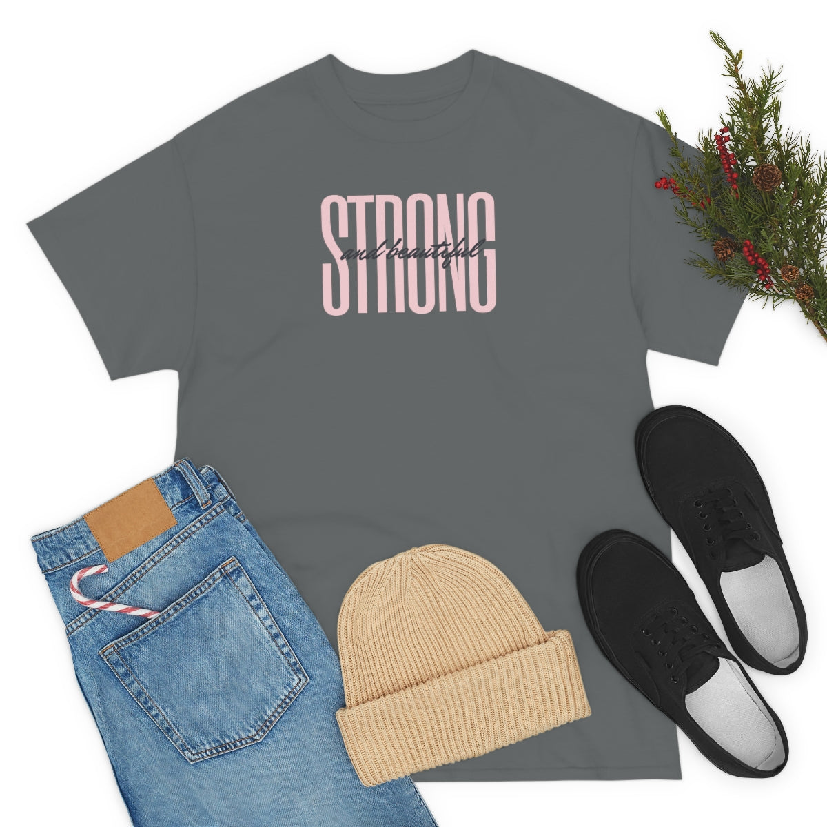 "Strong and Beautiful" Unisex Heavy Cotton Tee