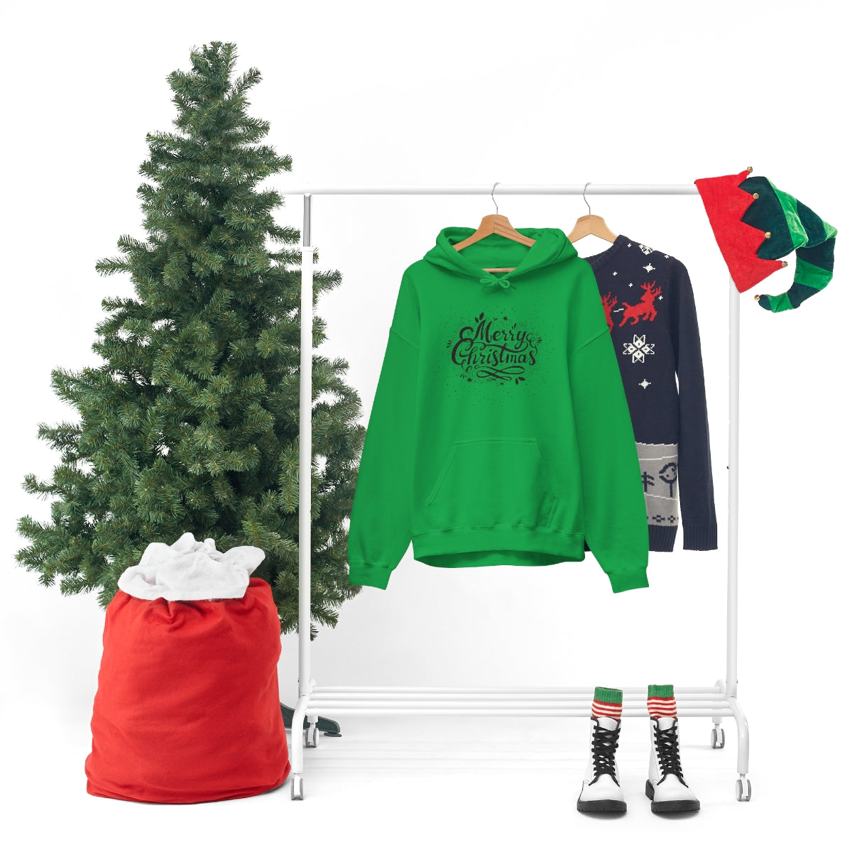 "Merry Christmas" Unisex Heavy Blend™ Hooded Sweatshirt