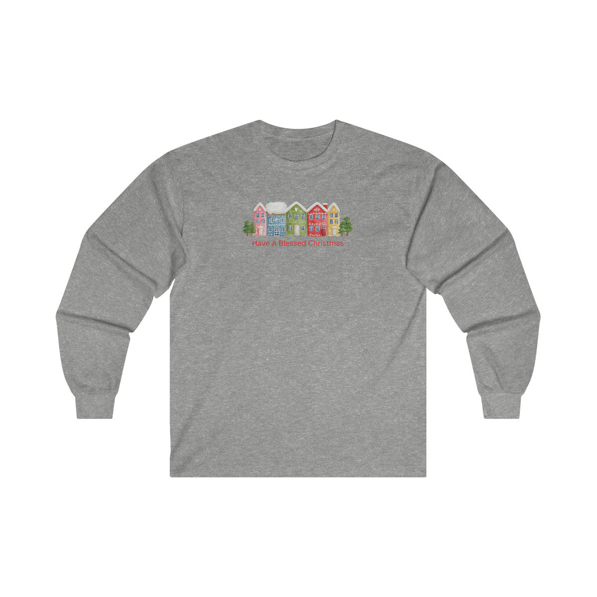 "Have A Blessed Christmas" Ultra Cotton Long Sleeve Tee