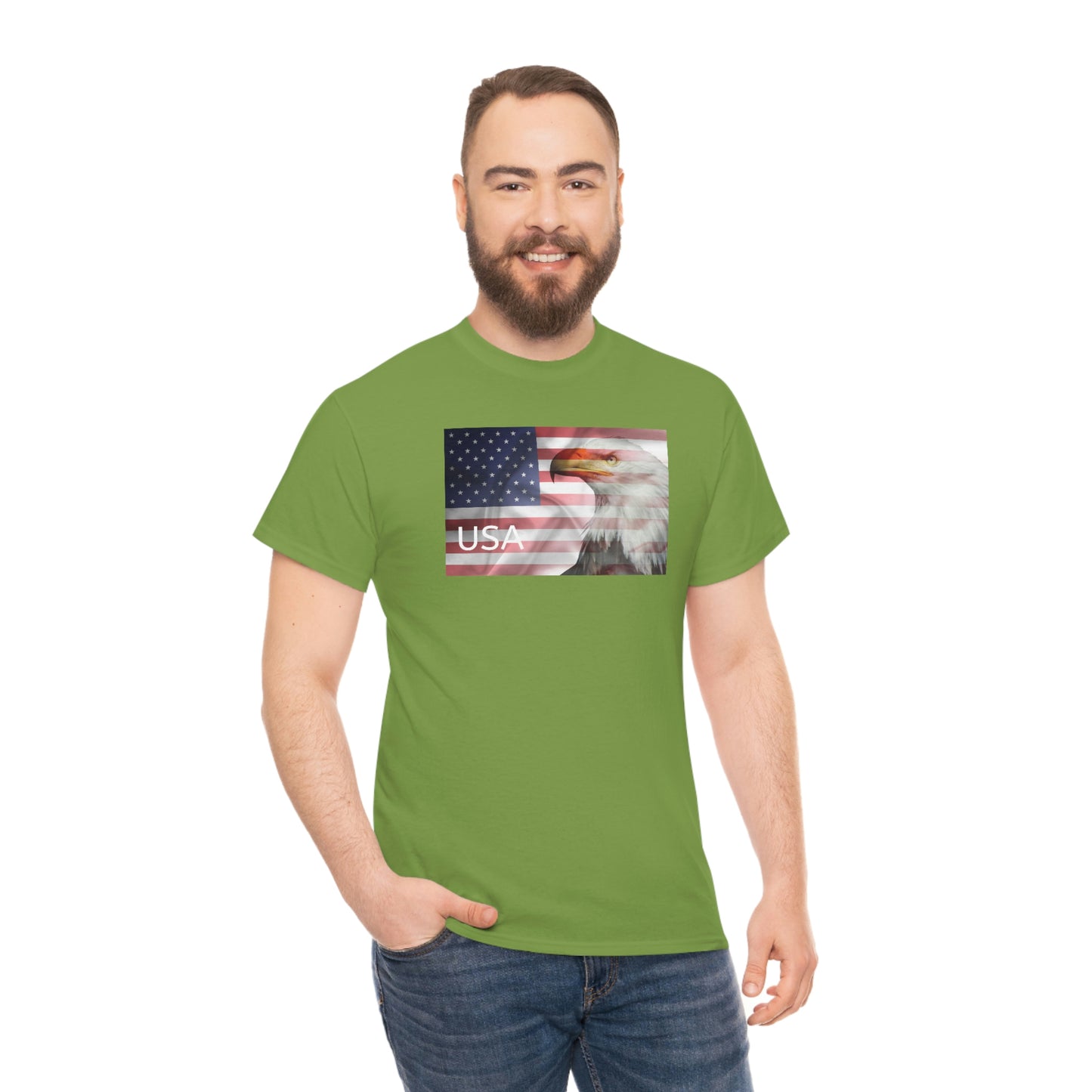 "USA Eagle" Unisex Heavy Cotton Tee