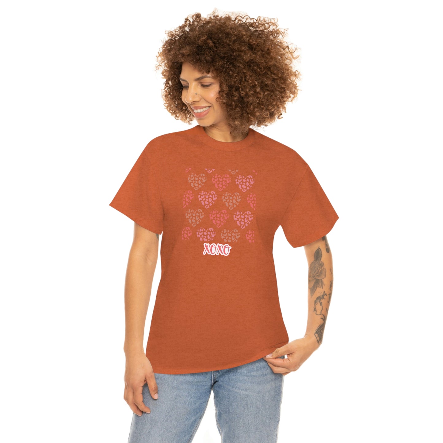 "XOXO Hearts" Unisex Heavy Cotton Tee
