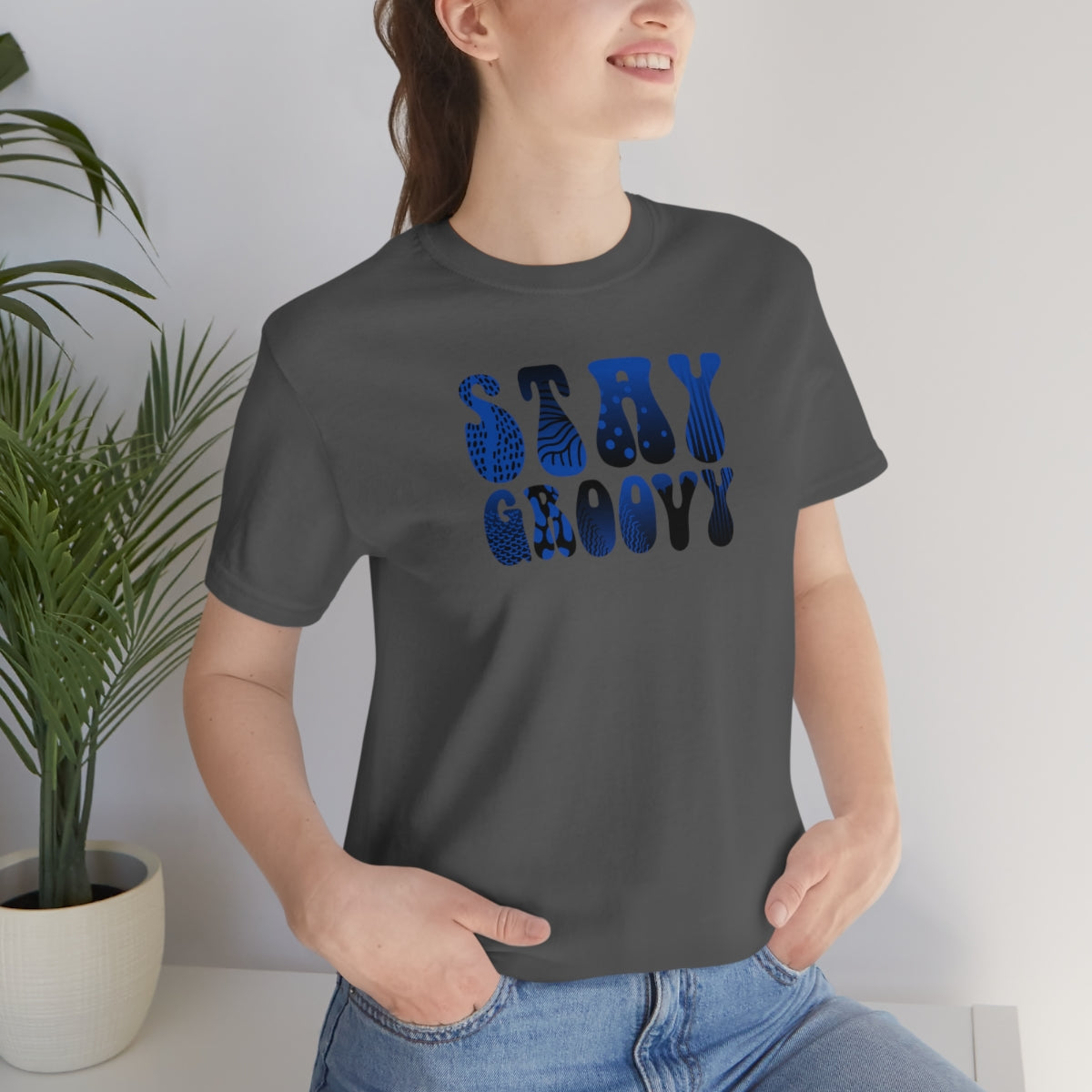 "Stay Groovy" Unisex Jersey Short Sleeve Tee