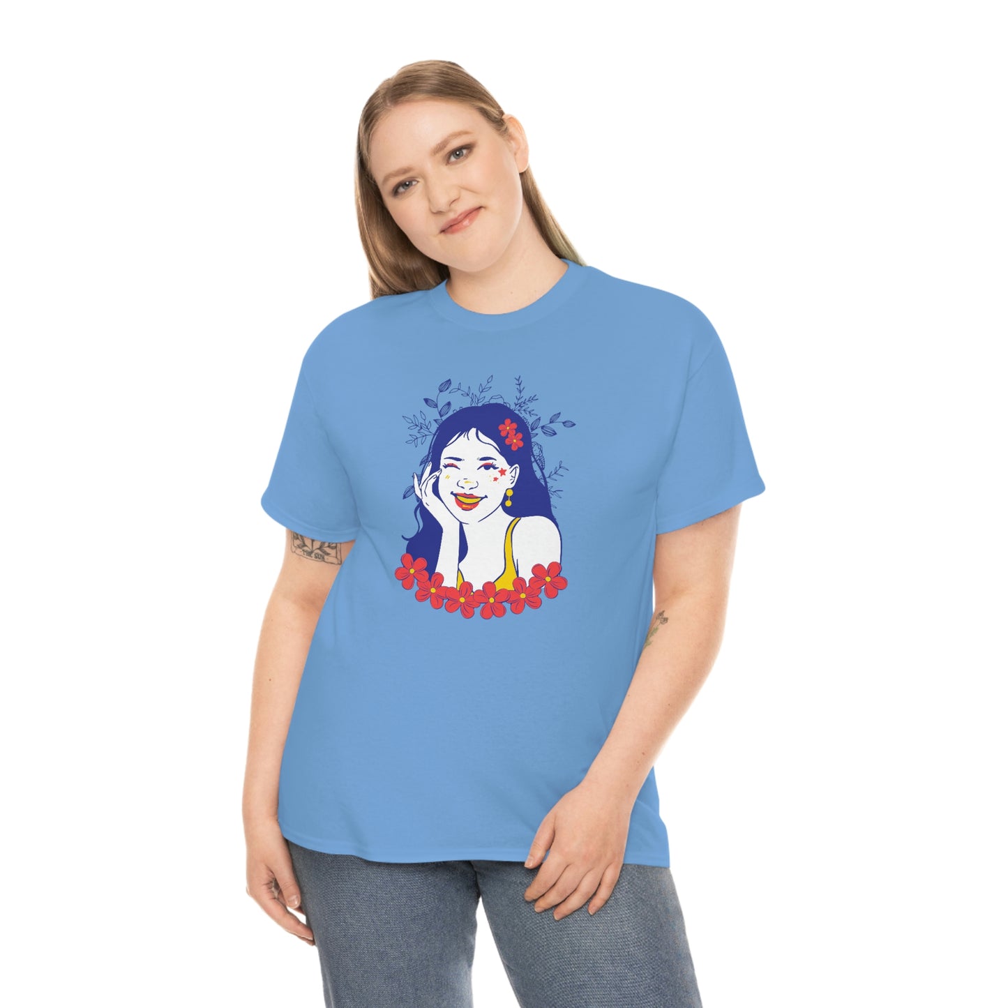 "Sunny Smiles" Unisex Heavy Cotton Tee