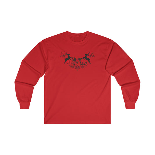 "Merry Christmas" Ultra Cotton Long Sleeve Tee