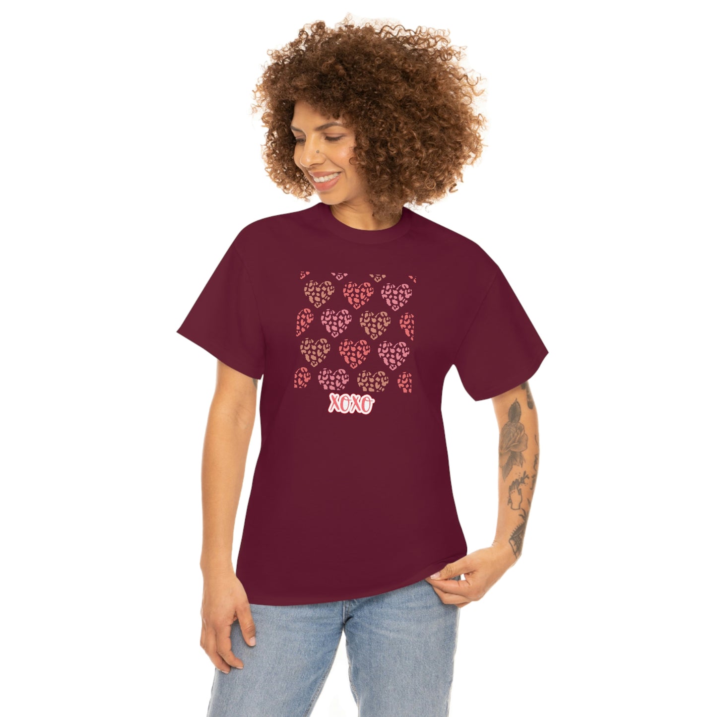 "XOXO Hearts" Unisex Heavy Cotton Tee