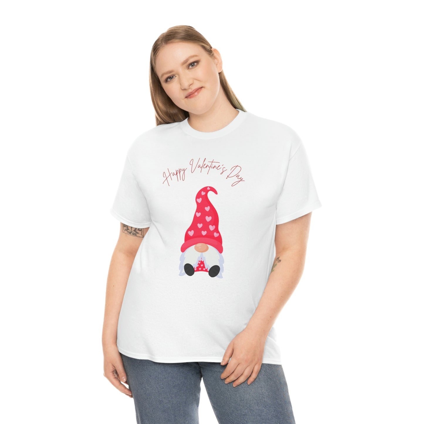"Happy Valentine's Day" Unisex Heavy Cotton Tee