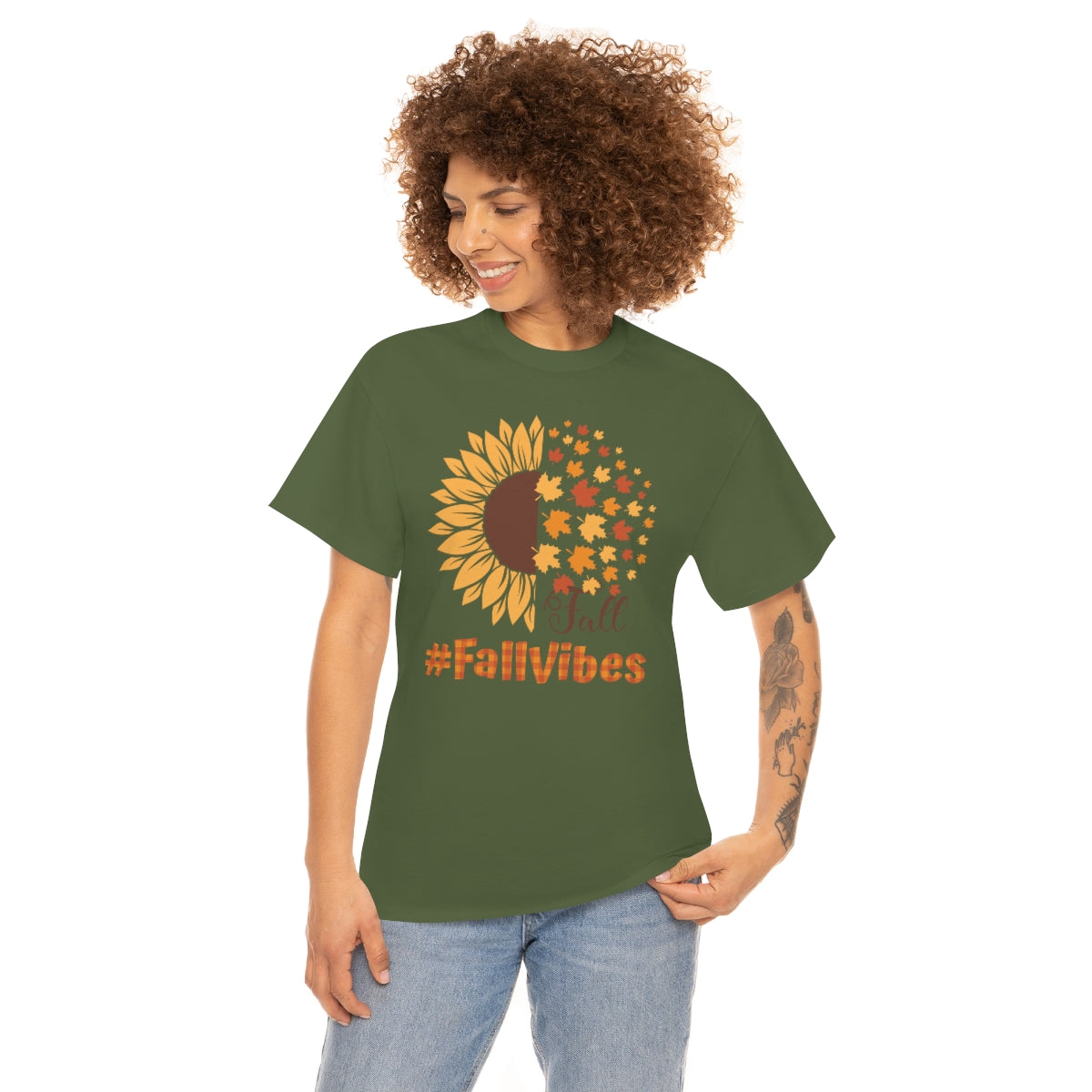 "#FallVibes" Unisex Heavy Cotton Tee