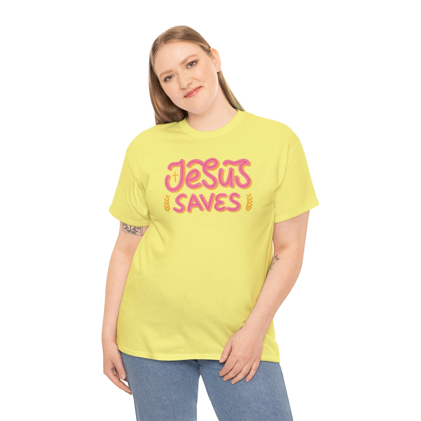 "Jesus Saves" Unisex Heavy Cotton Tee