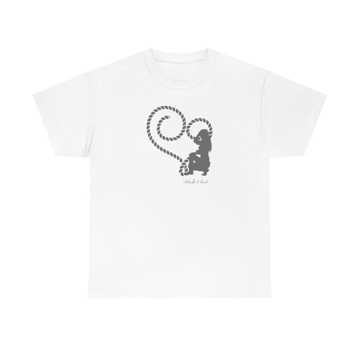 "Attitude & Heart" Unisex Heavy Cotton Tee