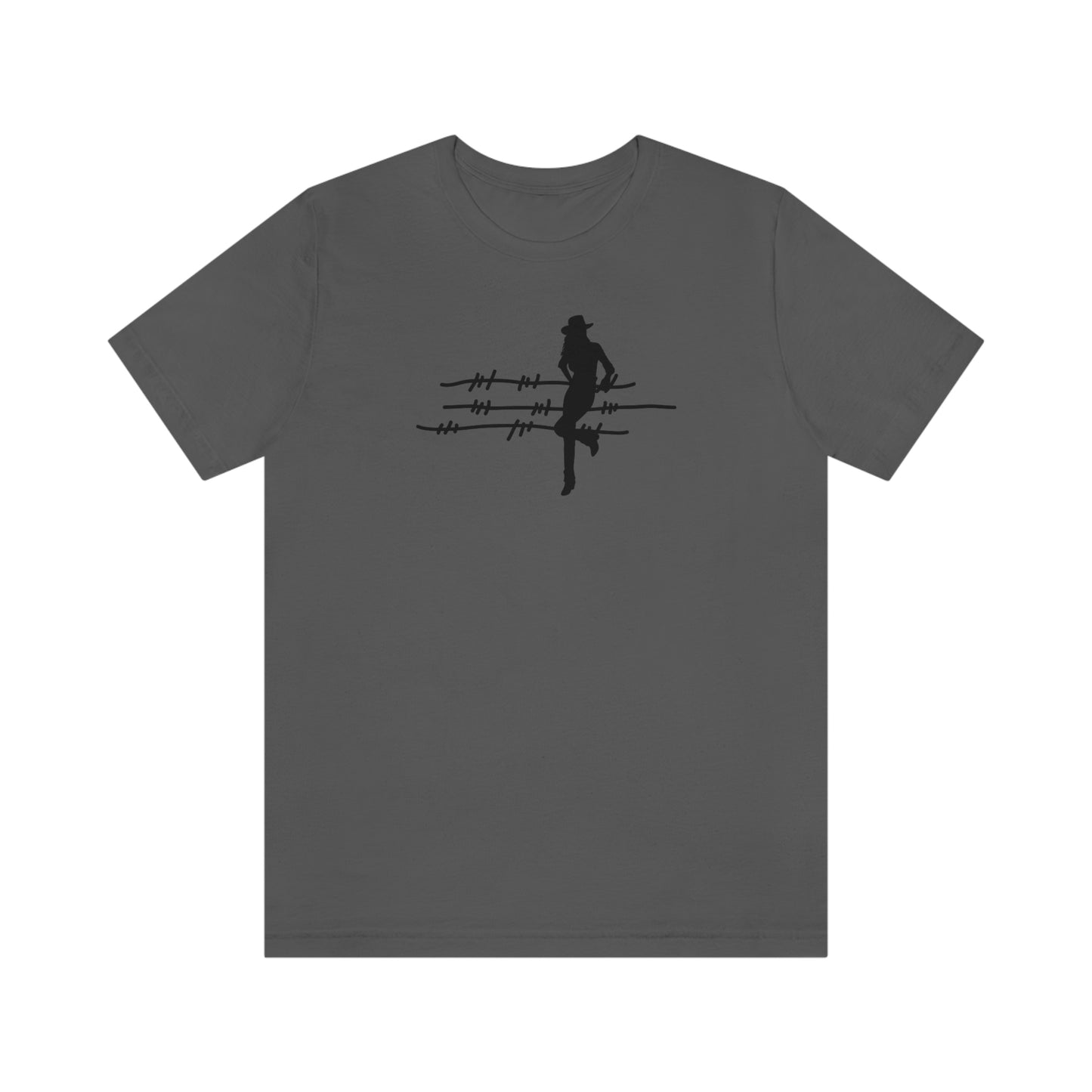 "On The Fence (black image) Unisex Jersey Short Sleeve Tee
