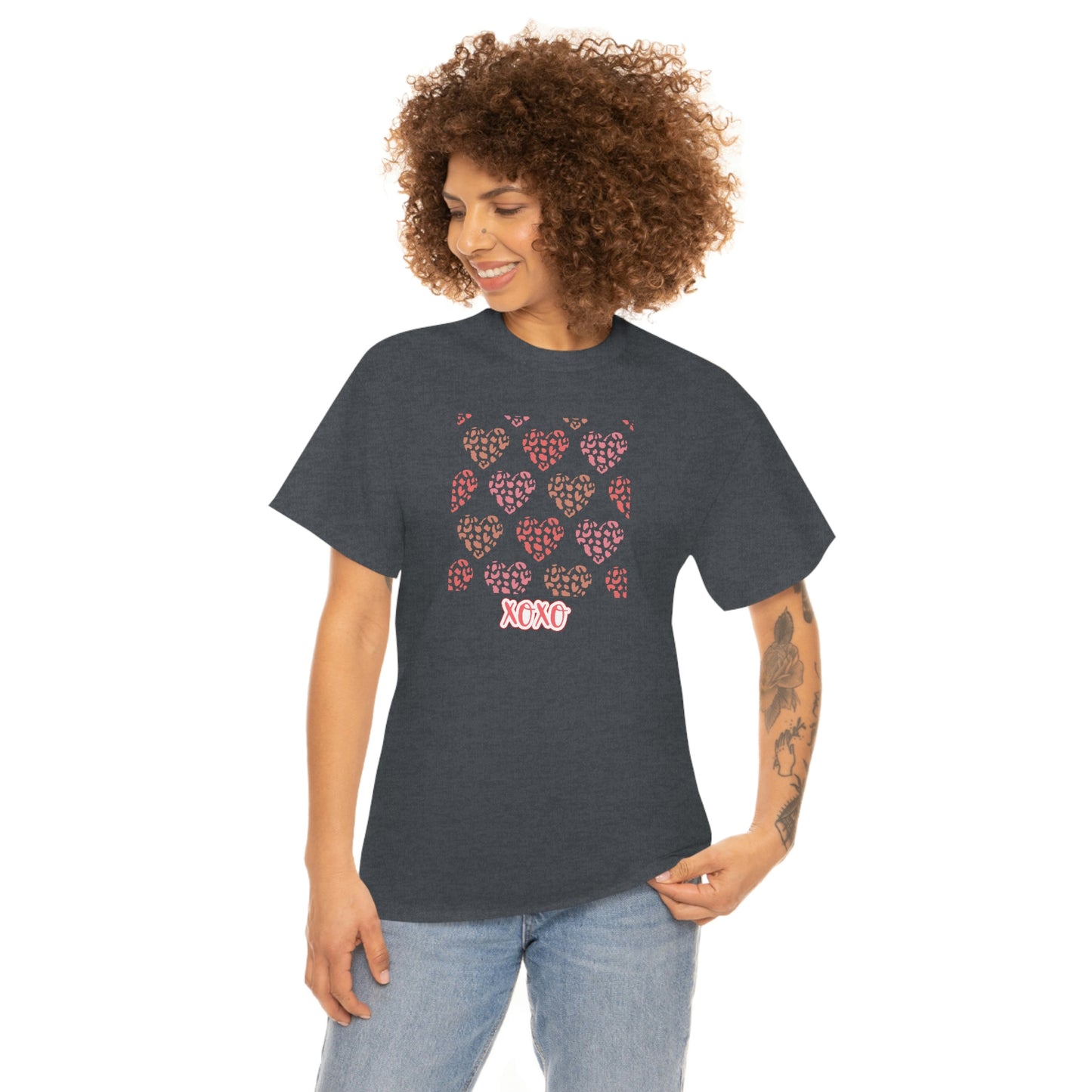 "XOXO Hearts" Unisex Heavy Cotton Tee