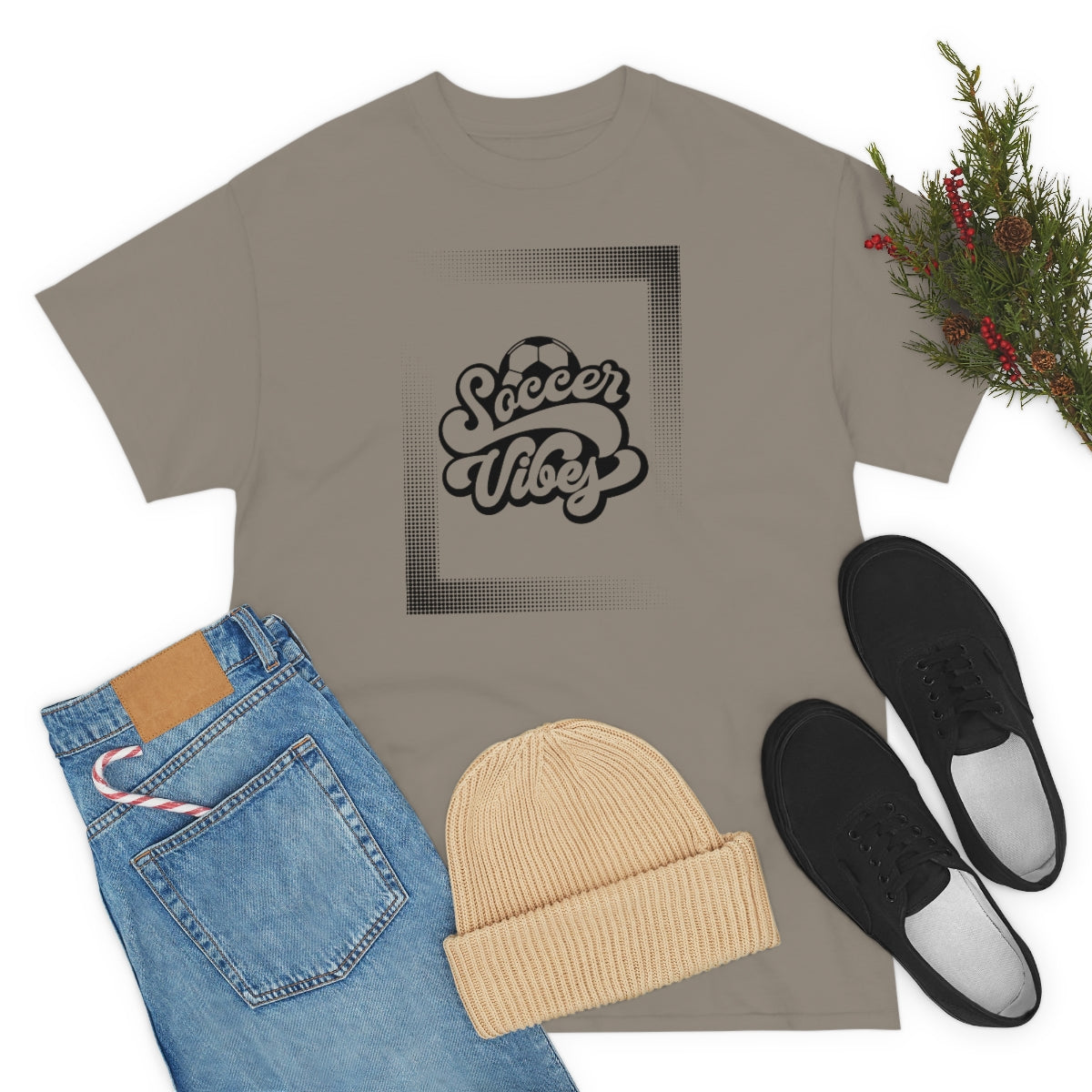 "Soccer Vibes" Unisex Heavy Cotton Tee
