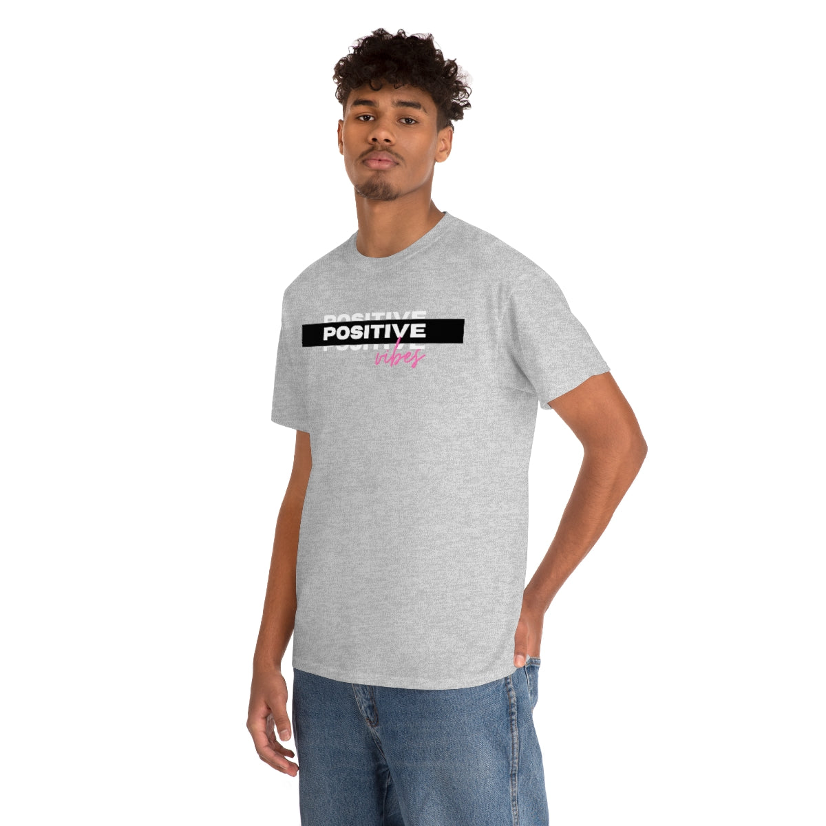 Positive Vibes Unisex Heavy Cotton Tee