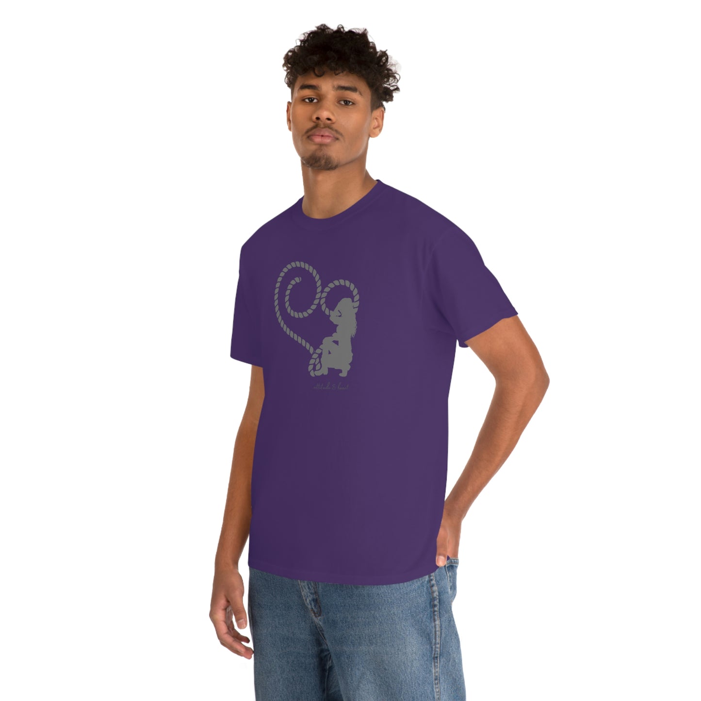 "Attitude & Heart" Unisex Heavy Cotton Tee