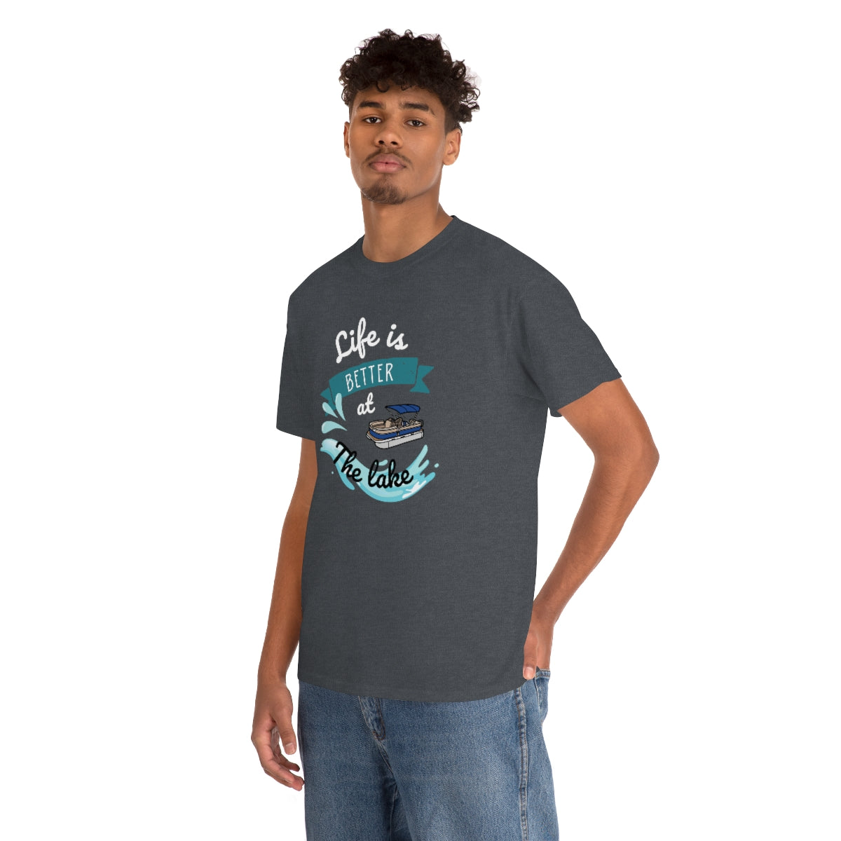 Life is Better at the Lake Unisex Heavy Cotton Tee