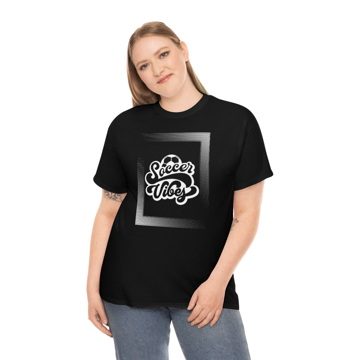 "Soccer Vibes" Unisex Heavy Cotton Tee